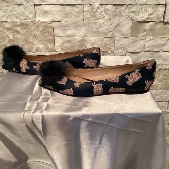 Sam Edelman Raddie Flats with Faux Fur Pom-Poms - Picture 5 of 12